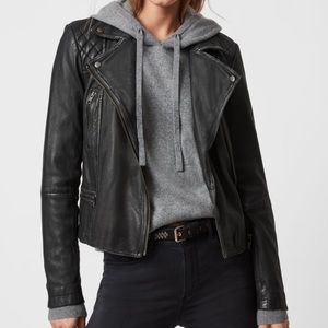 ALLSAINTS Cargo Leather Biker Jacket